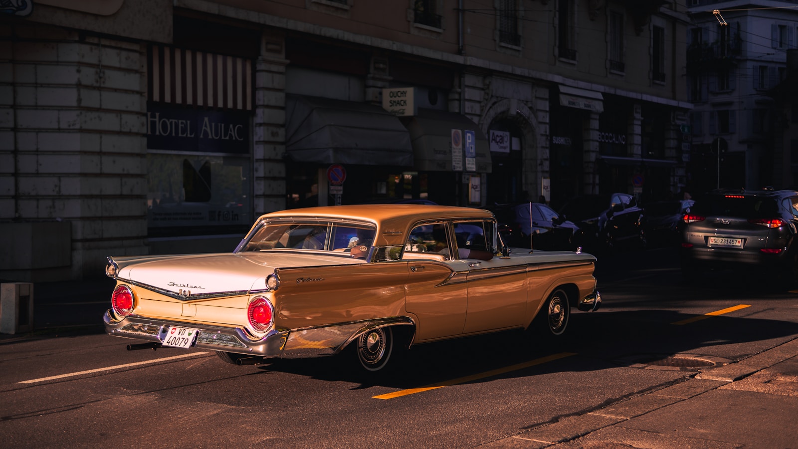 a car on the street