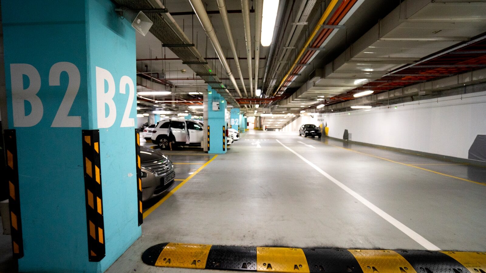 cars parked in parking lot